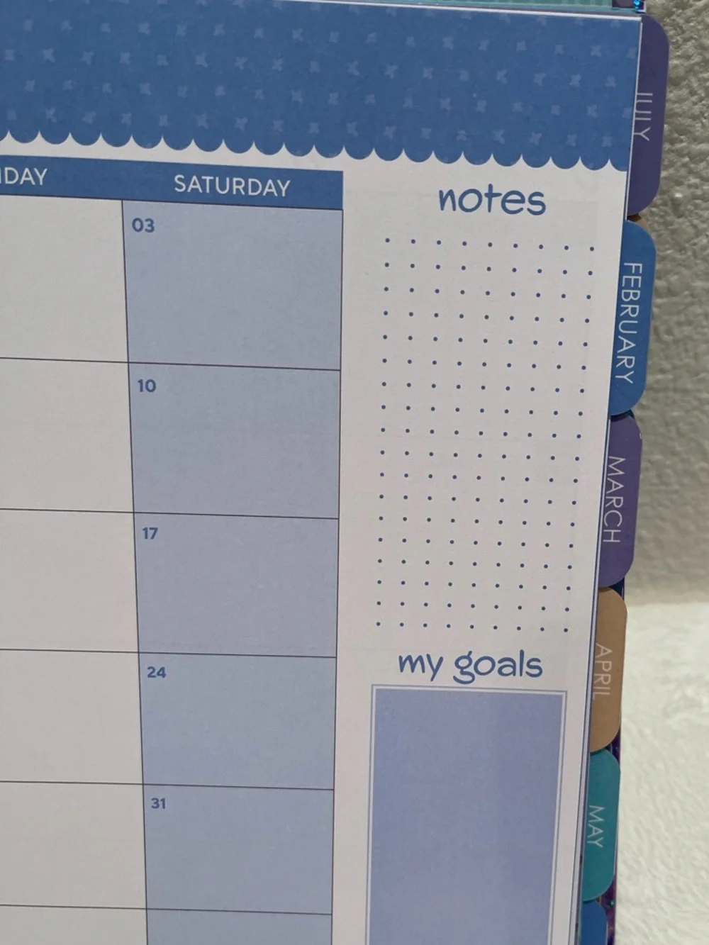 Glittery Weekly/12 Month Spiral Planner - JAN to DEC 2026. NWT.